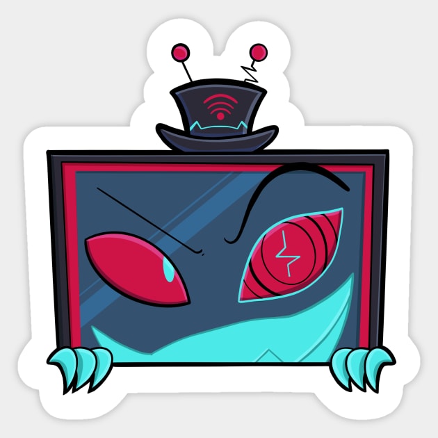 Hazbin Hotel peepers - Vox Sticker by Pastelpandabum